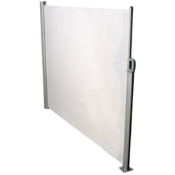 Rideau latéral tissu gris aluminium 300x160 cm