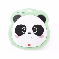 Tapis de souris - LEGAMI - Panda - Surface anti-poussière - Base antidérapante - Vert
