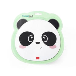 Tapis de souris - LEGAMI - Panda - Surface anti-poussière - Base antidérapante - Vert