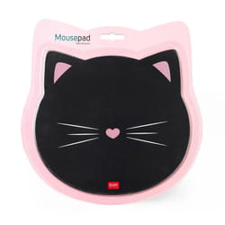 Tapis de souris - LEGAMI - Chat - Surface anti-poussière - Base antidérapante - 22.3x23.3 cm
