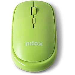 Souris - Nilox - Sans fil - Vert - Ambidextre - 3 boutons