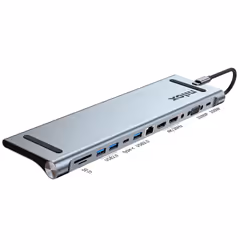 Nilox NXDSUSBC07, Station d'accueil, Station d'accueil, 100 W, Gris, 280 mm, 80 mm
