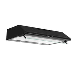 Airlux AHC640BK hotte Montée au mur Noir 350 m³/h C