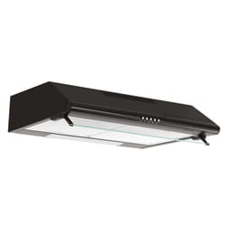 Airlux AHC625BK hotte Montée au mur Noir 250 m³/h