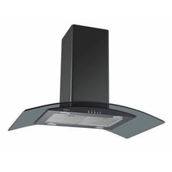 Glem Gas GHI9100BK hotte Îlot Noir 721 m³/h A++
