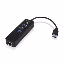 Ewent EW1140 station d'accueil USB 3.2 Gen 1 (3.1 Gen 1) Type-A Noir - Vue supplémentaire 5