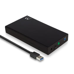 Ewent EW7056 Boîtier de disques de stockage Boîtier HDD Noir 3.5"