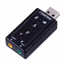 Ewent EW3762, USB, audio-in/audio-out, Noir