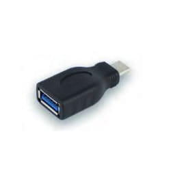 Ewent EW9642 changeur de genre de câble USB Type-C USB Type-A Noir