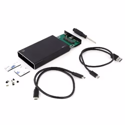 Ewent EW7070, Boîtier disque dur/SSD, 2.5", SATA, 10 Gbit/s, Connectivité USB, Noir