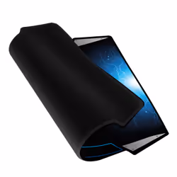 Ewent PL3340 tapis de souris Tapis de souris de jeu Noir, Bleu, Argent
