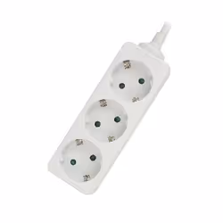 Ewent EW3958 multiprise 1,5 m 3 sortie(s) CA Intérieure Blanc