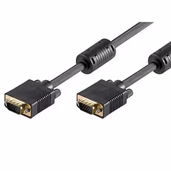 Ewent EC1108, 20 m, VGA (D-Sub), VGA (D-Sub), Mâle, Mâle, Noir
