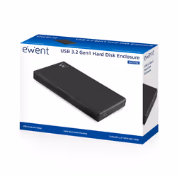 Ewent EW7032 Boîtier de disques de stockage Boîtier disque dur/SSD Noir 2.5"