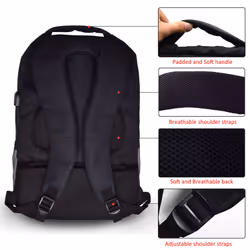 Ewent EW2529 17.3" Sac à dos Noir - Vue supplémentaire 4