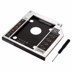 Ewent EW7003 Housse de disques de stockage Acrylonitrile-Butadiène-Styrène (ABS), Aluminium Noir, Blanc