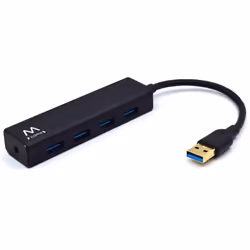Ewent EW1136, USB 3.2 Gen 1 (3.1 Gen 1) Type-A, USB 1.1, USB 2.0, USB 3.2 Gen 1 (3.1 Gen 1) Type-A, 480 Mbit/s, Noir, 0,15 m, ...