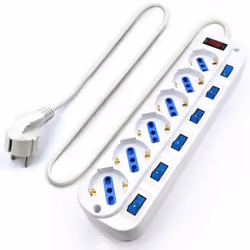 Ewent EW3932-3M protection surtension Blanc 6 sortie(s) CA