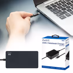 Ewent EW3980 adaptateur de puissance & onduleur Intérieure 65 W Noir