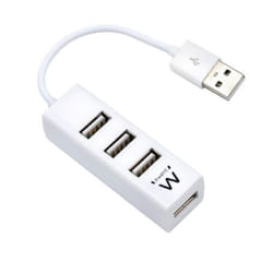 Ewent EW1122 hub & concentrateur USB 2.0 Blanc