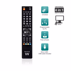 Ewent EW1570 télécommande DTT, DVD/Blu-ray, Projecteur, SAT, STB, Barre de son, TV, Universel, VCR Appuyez sur les boutons