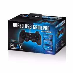 Ewent Play Noir USB 2.0 Manette de jeu Analogique/Numérique PC