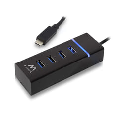 Ewent EW1137 hub & concentrateur USB 3.2 Gen 1 (3.1 Gen 1) Type-C 5000 Mbit/s Noir