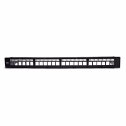 WP WPC-PAN-BUP24, Cat5e, Cat6, Cat6a, U/UTP (UTP), Noir, Montage de rack, 1U, 482,6 mm