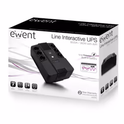 Ewent EW3945 alimentation d'énergie non interruptible Interactivité de ligne 0,6 kVA 360 W 1 sortie(s) CA - Vue supplémentaire 5