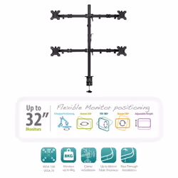 Ewent EW1514 support d'écran plat pour bureau 32" Noir