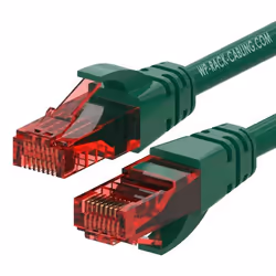 WP WPC-PAT-6U002G, 5 m, Cat6, U/UTP (UTP), RJ-45, RJ-45, Noir, Vert
