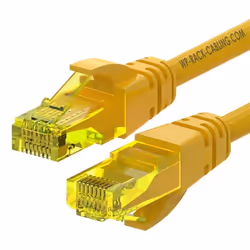 WP WPC-PAT-6AU050Y, 5 m, Cat6a, U/UTP (UTP), RJ-45, RJ-45, Jaune