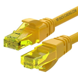 WP WPC-PAT-6AU050Y câble de réseau Jaune 5 m Cat6a U/UTP (UTP)