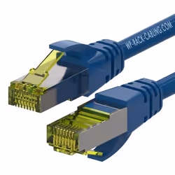 WP WPC-PAT-6ASF005B, 0,5 m, Cat6a, S/FTP (S-STP), RJ-45, RJ-45, Bleu