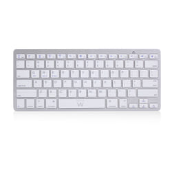 Ewent EW3161 clavier Bureau Bluetooth QWERTY Espagnole Argent, Blanc