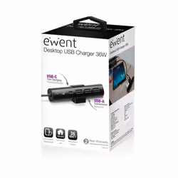 Ewent EW1317 chargeur d'appareils mobiles Universel Noir Secteur Intérieure - Vue supplémentaire 6