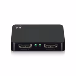 Ewent EW3720, HDMI, 2x HDMI, 3840 x 2160 pixels, Noir, 4K Ultra HD, 30 Hz