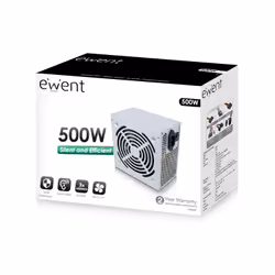 Ewent EW3909 unité d'alimentation d'énergie 500 W 20+4 pin ATX ATX Gris