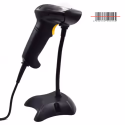 Ewent EW3400 lecteur de code barres Lecteur de code barre portable 1D Laser Noir