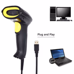 Ewent EW3400 lecteur de code barres Lecteur de code barre portable 1D Laser Noir - Vue supplémentaire 4