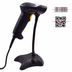 Ewent EW3410 lecteur de code barres Lecteur de code barre portable 1D/2D LED Noir