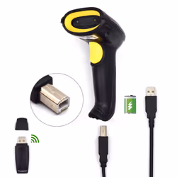 Ewent EW3430 lecteur de code barres Lecteur de code barre portable 1D LED Noir - Vue supplémentaire 7