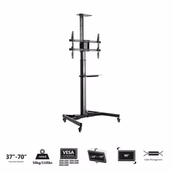 Ewent EW1540 support pour téléviseur 70" Noir