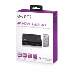 Ewent EW3730 commutateur vidéo HDMI - Vue supplémentaire 4