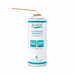 Ewent EW5619, Pulvérisateur de nettoyage d'équipement électronique, Climatiseur, 400 ml, Blanc, Universel, Bombe aérosol