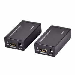 Ewent EW3715, 1920 x 1080 pixels, Émetteur et récepteur AV, 60 m, Avec fil, Compatibilité 3D, Noir