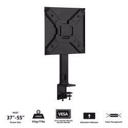 Ewent EW1543 support pour téléviseur 55" Noir