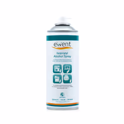 Ewent EW5611, Pulvérisateur de nettoyage d'équipement électronique, Universel, 400 ml, Transparent, Bombe aérosol