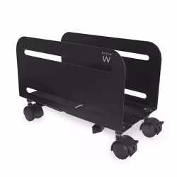 Ewent EW1291, Support CPU de chariot, Universel, 10 kg, Noir, Acier, 4 roue(s)