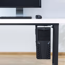 Ewent EW1293 support pour unité centrale Support de CPU sous le bureau Noir